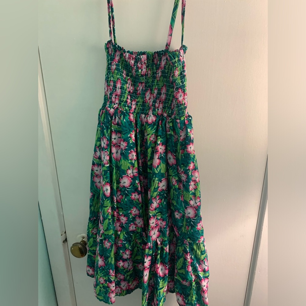 Janie & Jack girls size 12 tropical print sundress, new without tag